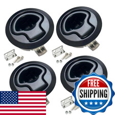 Wjskdq 4Pcs Boat Latch Flush Pull Slam Latch For Marine Boat Boor Latches 1/4