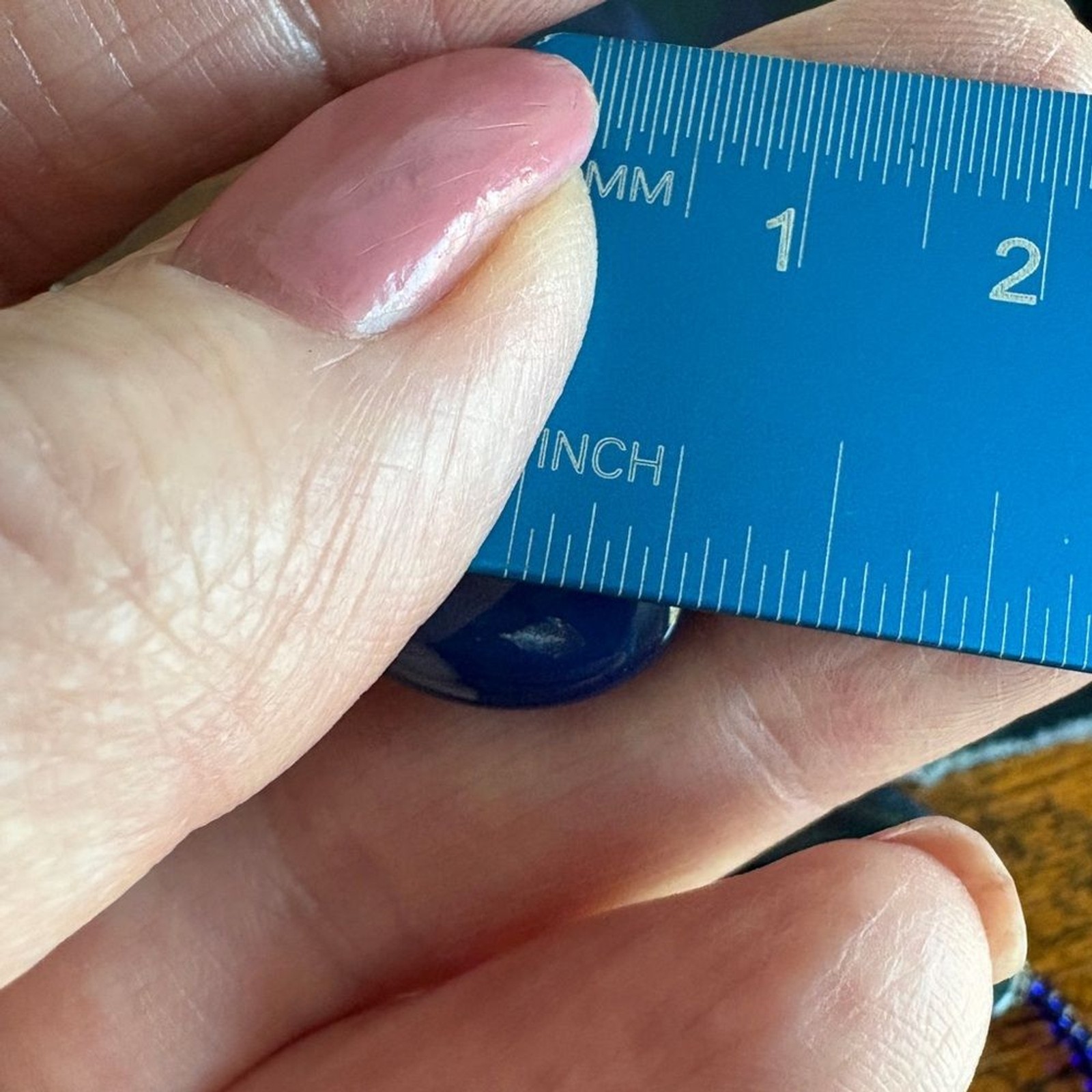 Blue Multi-Strand Statement Necklace - image 5