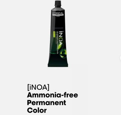 loreal professional ammonia free permanent hair color inoa 6.3 level 6 gold