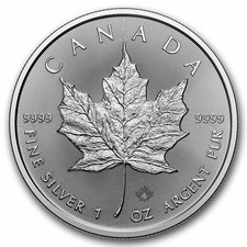 2026 Canada 1 oz Silver Maple Leaf BU 86.41 per troy oz