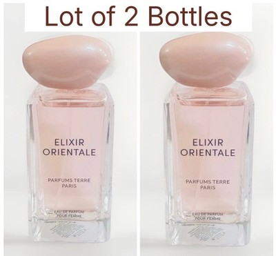 2 Bottles  Parfums Terre Paris Elixir Orientale EDP Perfume 3.4 oz/100 ml NWOB