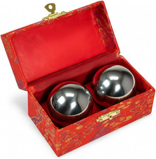 Japanbargain 3297, Chinese Baoding Balls Hand Therapy Exercise Stress Relief Bal