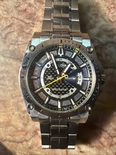 Orologio Bulova Precisionist Uomo C860942 Diver Data Tono Argento Quarzo 45mm 7 3/4"