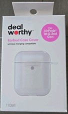 Dealworthy White Earbud Case Cover For AirPods 1st  2nd Gen. Brand New Sealed