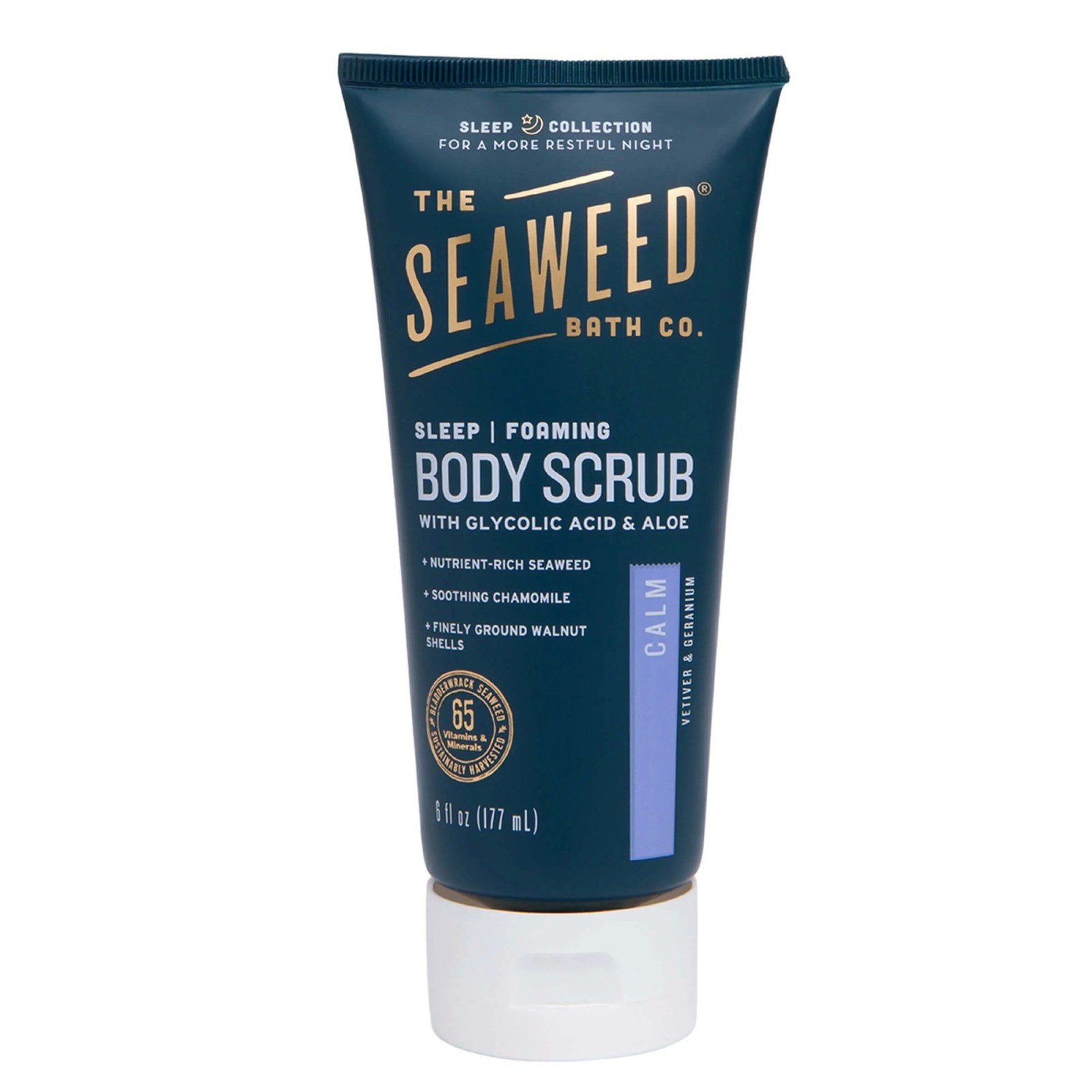The Seaweed Bath Co Успокаивающий скраб для тела Ветивер Герань 6 унций жидкости 3690₽