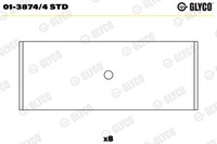 Glyco Pleuellager 01-3874/4 STD ARV FüR Seat AER AHT ALL VW AQV ALD ANV AUC Polo
