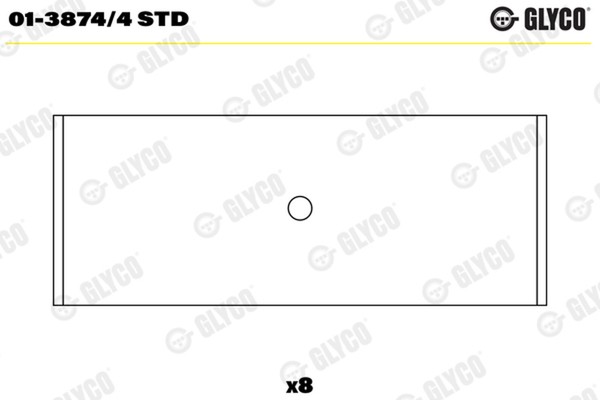 Glyco Pleuellager 01-3874/4 STD ARV FüR Seat AER AHT ALL VW AQV ALD ANV AUC Polo-image