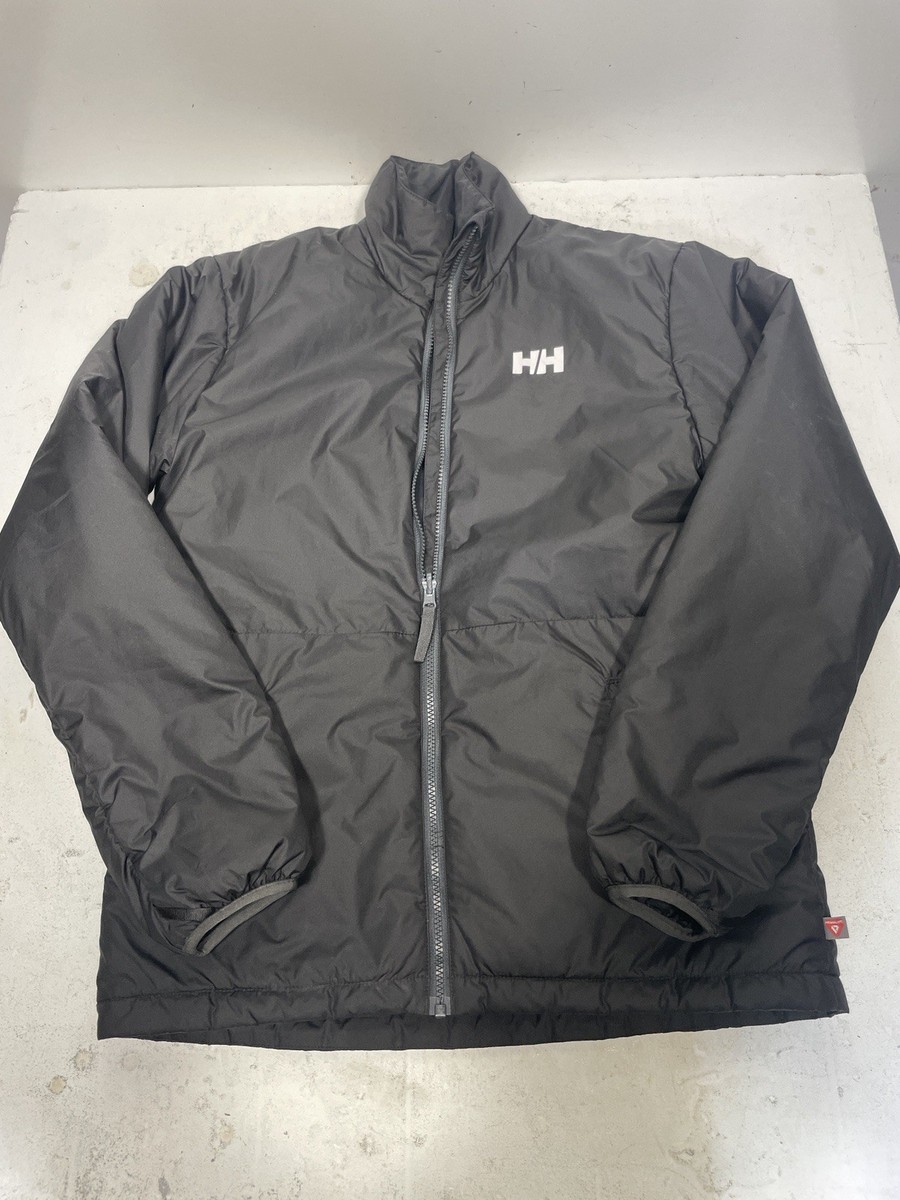 Helly-Hansen Primaloft Insulated Puffer Jacket Black Lightweight Mens Medium