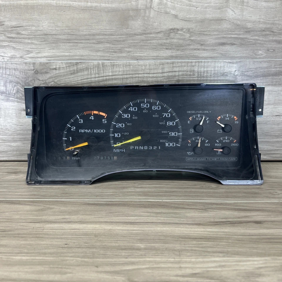 GMC Sierra Chevy C/K Silverado 1995-2000 6,5 L diésel cuadro de instrumentos Foto 2 de 4