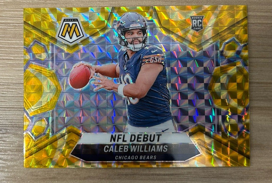 2024 Panini Mosaic - NFL Debut Caleb Williams #289 Reactive Yellow Mosaic Prizm