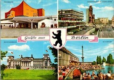 Vintage Germany Berlin Grube Aus Postcard Posted 1977