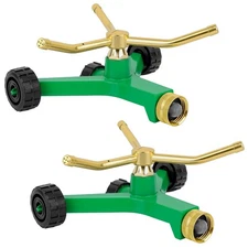 Sprinklers for Yard, Water Sprinkler Lawn, 360 Degree Rotating Lawn Green-USA