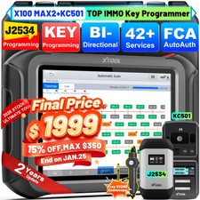 2026 XTOOL X100 MAX2 KC501 IMMO Key Programme...