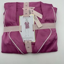 Victoria's Secret Satin Shorts Pajama Set Top Bottom Rose Pink Size XS