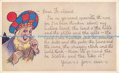 R024287 Alte Postkarte Scotch Message Valentinstag 1949