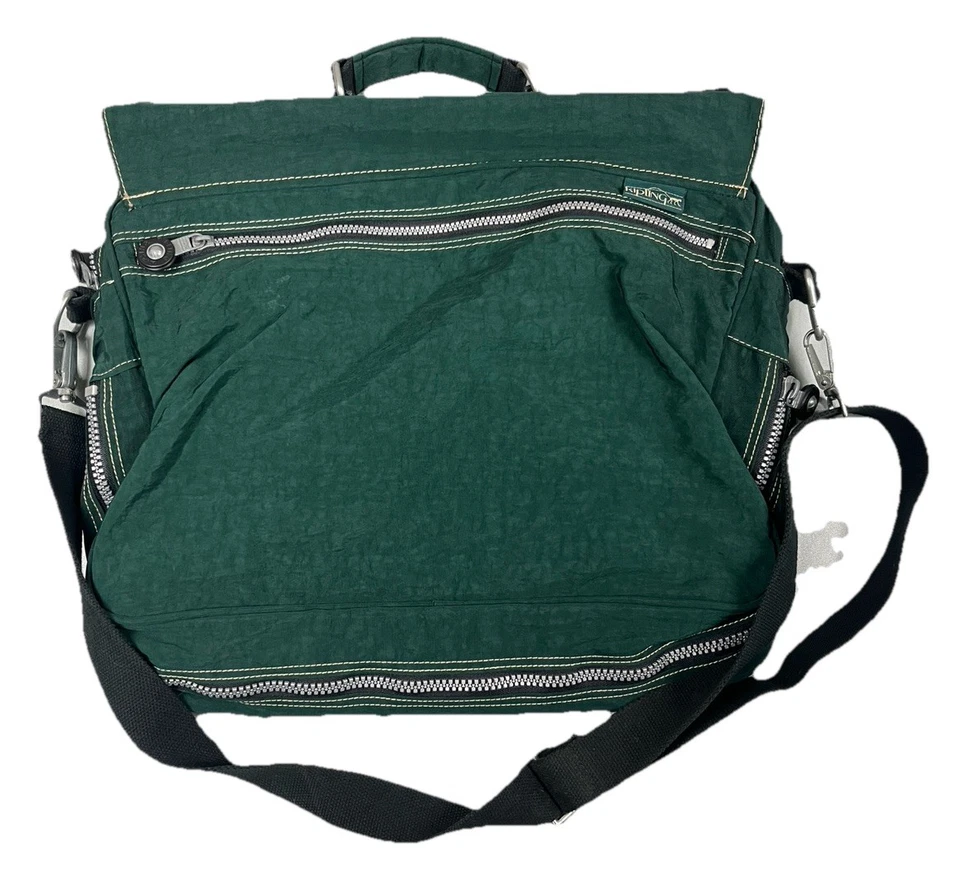 Bolso Mensajero Kipling De Colección Correa para Laptop Grande Heritage Academia Trabajo Y2K Foto 3 de 4