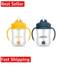 Milestones Baby's First Straw Cup, Training Cup with Weighted Straw, 9oz/270m...