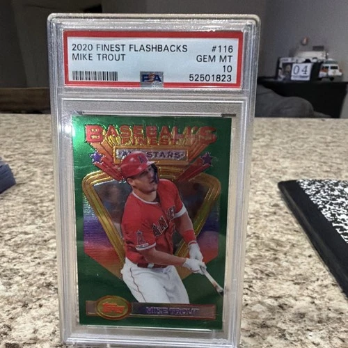 2020 Topps Finest Flashbacks Mike Trout #116 PSA 10 Baseball's Finest All-Stars
