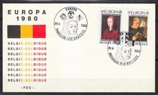 Belgium 1980 FDC cover Europa issue Mi 2023-2024 Art and paintings