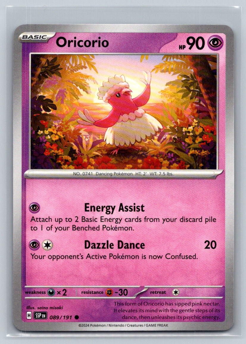 Oricorio #089/191 SV08: Surging Sparks Common - Pokemon Cards G29