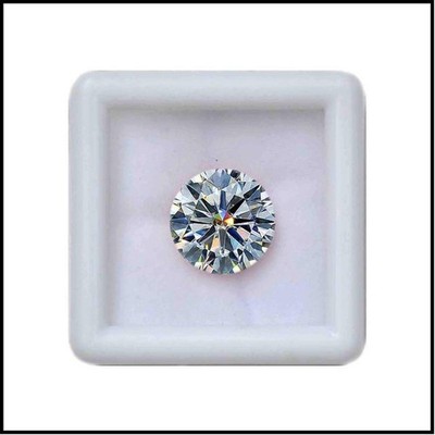 Lab-Grown 2 Ct CVD Diamond 8.50 mm Round D, Clarity FL ,Certified Loose Diamond.