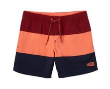 O'Neill Boys' Shosts Swim Shorts PB Block Shorts, Orange/Blue/Wine Red, DE...