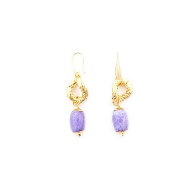 Orecchini Donna 4US Cesare Paciotti - Cuore In Argento 925 Con Zirconi - 5 Mm - Chiusura A Farfalla