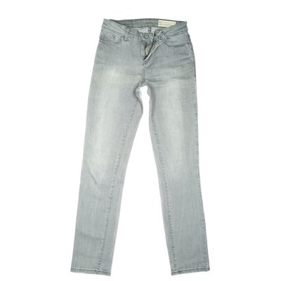 ESPRIT W25 L32 Jeans Hose used Grau Damen Stretch Straight Leg mid Rise 32 XXS