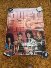 QUIET RIOT  On CBS Records  rare original promotional poster from 1986  HUGE!!!