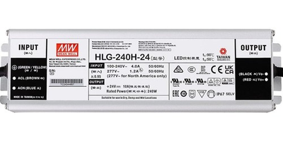 #ad Original Mean Well HLG 240H 24A 24V 240W 10A LED PSU IP67 Outdoor Rugged New $37.98