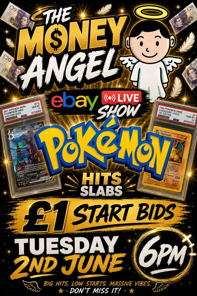 THE MONEY ANGEL POKEMON EBAY LIVE SHOW 02/06/26 - 6PM