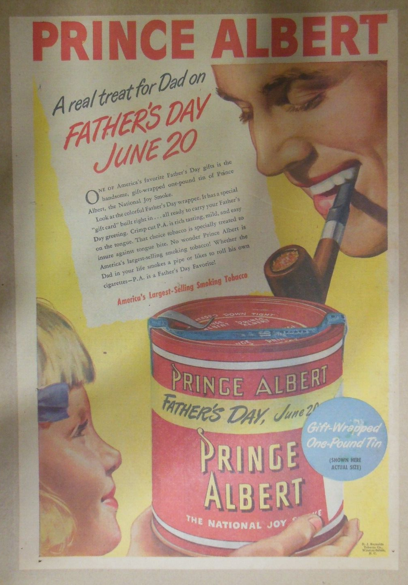 prince albert pipe tobacco for sale online 14 oz. Tobacco Stock Prince Albert Pipe Tobacco Ad: