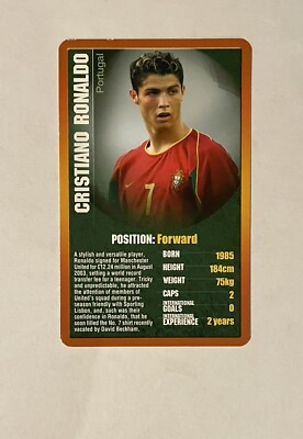 2003-04 Top Trumps Cristiano Ronaldo RC Rookie Portugal