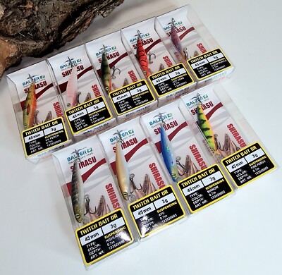 Balzer Shirasu Twitchbait DR 4,5cm 3g Suspending 9 Farben Albino Perch Crab Ayu