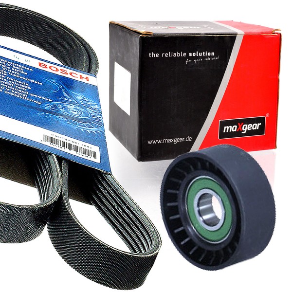 Bosch 6PK1180 Keilrippenriemen + Rolle FüR S60 S80 S90 V40 V60 V70 V90 XC60-image