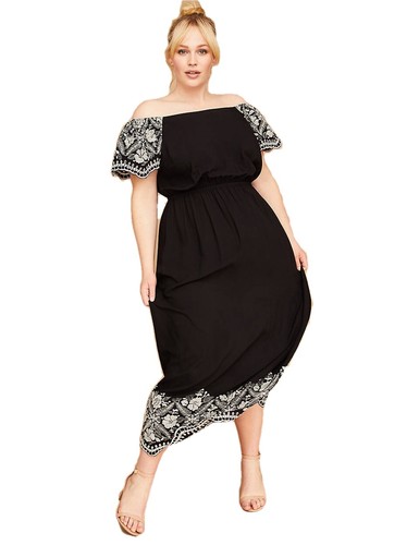 Shoulder Maxi Dress 