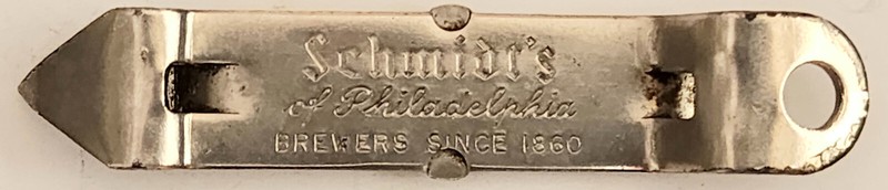 Vintage Schmidt's of Philadelphia Can And Bottle Opener - 3 3/8" Long Type I-12