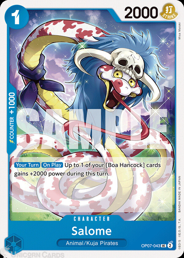 OP07-043 Salome : Uncommon  English One Piece TCG Card : OP07: 500 Years in the
