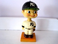Vintage New York Yankees MLB Square Orange Base Nodder Japan Bobblehead