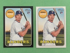 2018 Topps Heritage Black Border #611 Ronald Guzman Plus Base Card RC