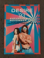 Desire rave flyer, A4,  1990's rave flyers
