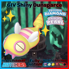 ✨ Shiny DUNSPARCE 6IV ✨ Pokemon Brilliant Diamond and Shining Pearl lv100 +EVs