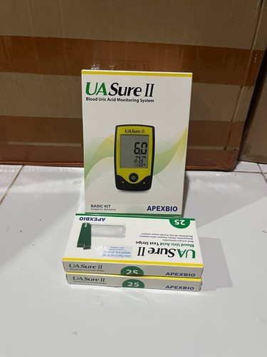 New UASure II Uric Acid Meter Test Kit Meter Tool & 25 Test Strips Uric Acid - Picture 2 of 4