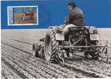LIECHTENSTEIN 1982 MAXIMUM CARD, FARMING !! 75
