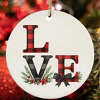 Love Anatolian Shepherd Dog Light Reindeer Antler Christmas Ornament Gift Decor