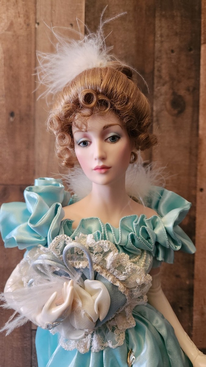 Franklin Mint Heirloom Porcelain Gibson Girl Night at Opera Doll