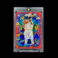 Tyler Bey RC 🔥- 2020-21 NBA Prizm Red Cracked Ice Holo SP Rookie Mavericks #251