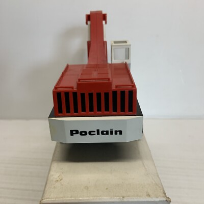 Miniature Poclain TCB 1/43 - Pelle Engin De Chantier Bourbon - Jouet Ancien Plastique