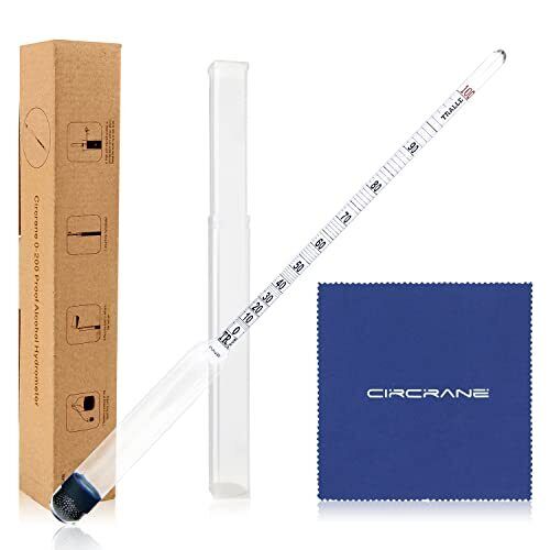 0-200 Proof & Tralle Alcohol Hydrometer, Accurate Tester for Liquor, Distilli... - Picture 1 of 8