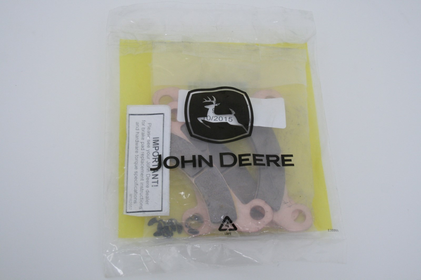 Genuine John Deere Gator Brake Kit AM140607 Brake Pads 855D XUV Front eBay